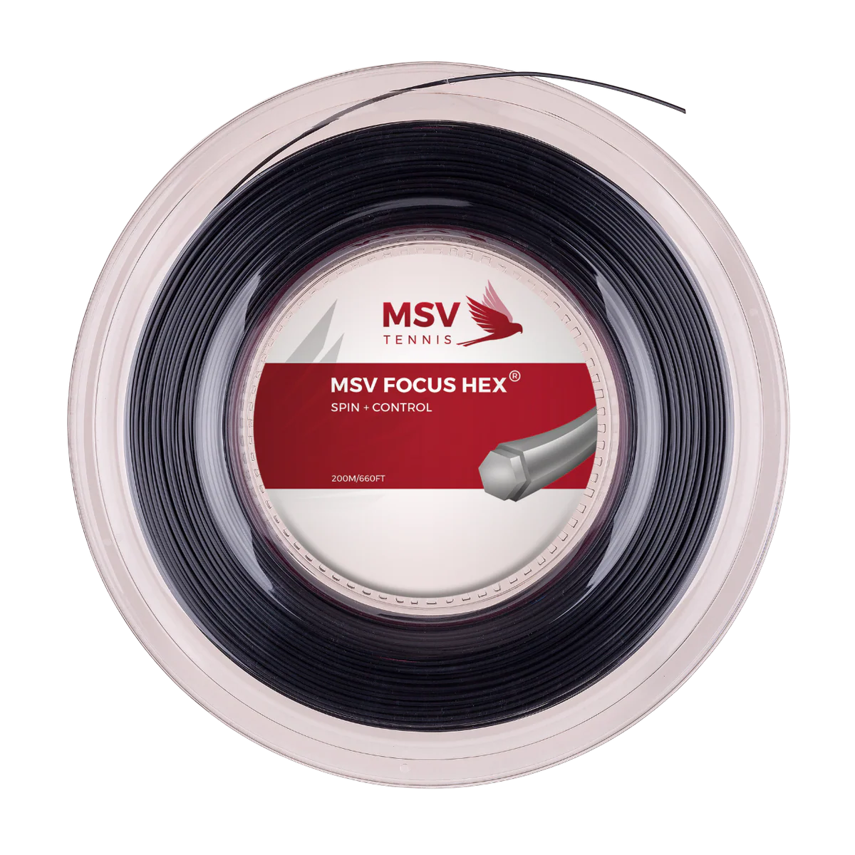 MSV Focus Hex 1.27mm 200m Reel Black