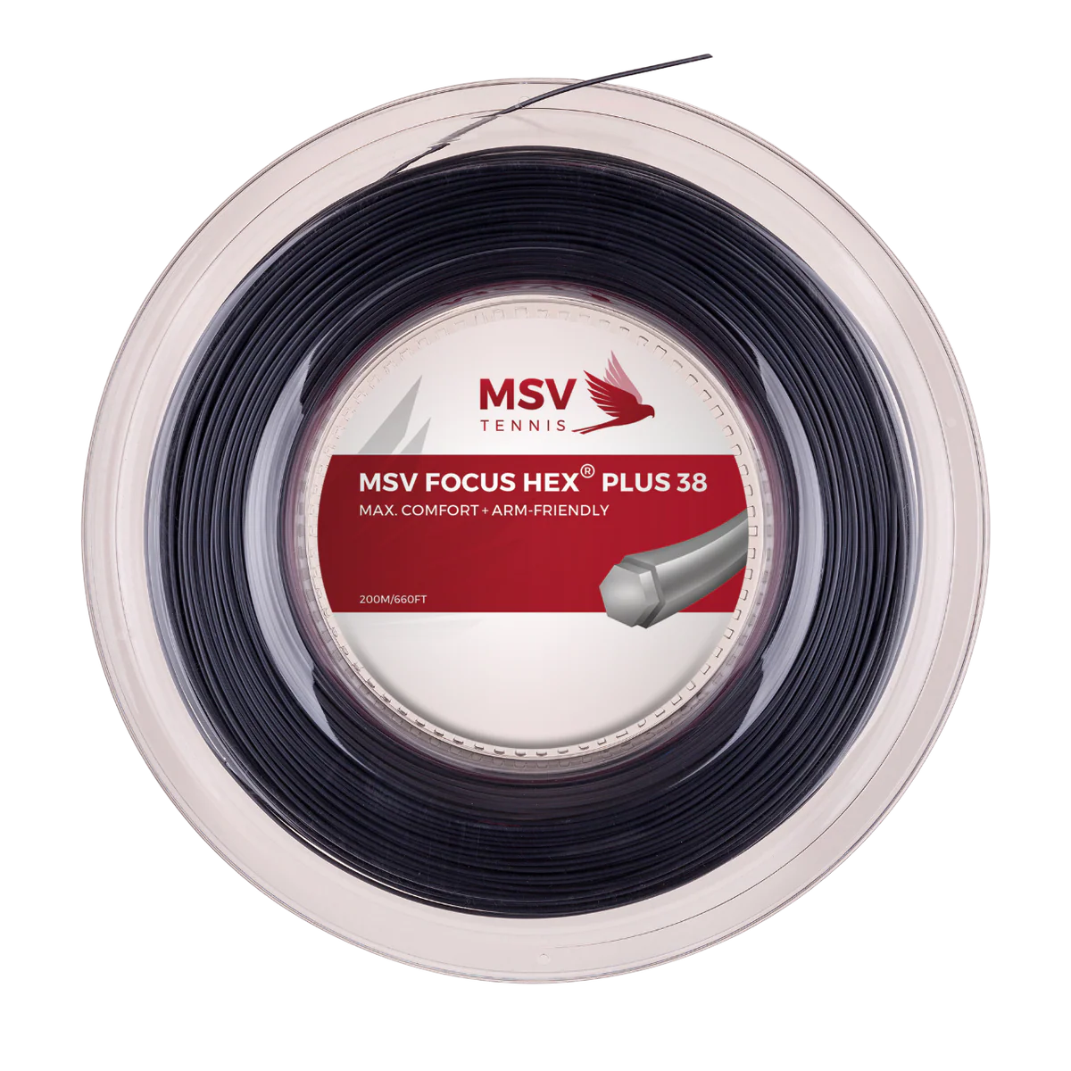 MSV Focus Hex Plus 38 1.20mm 200m Reel Black