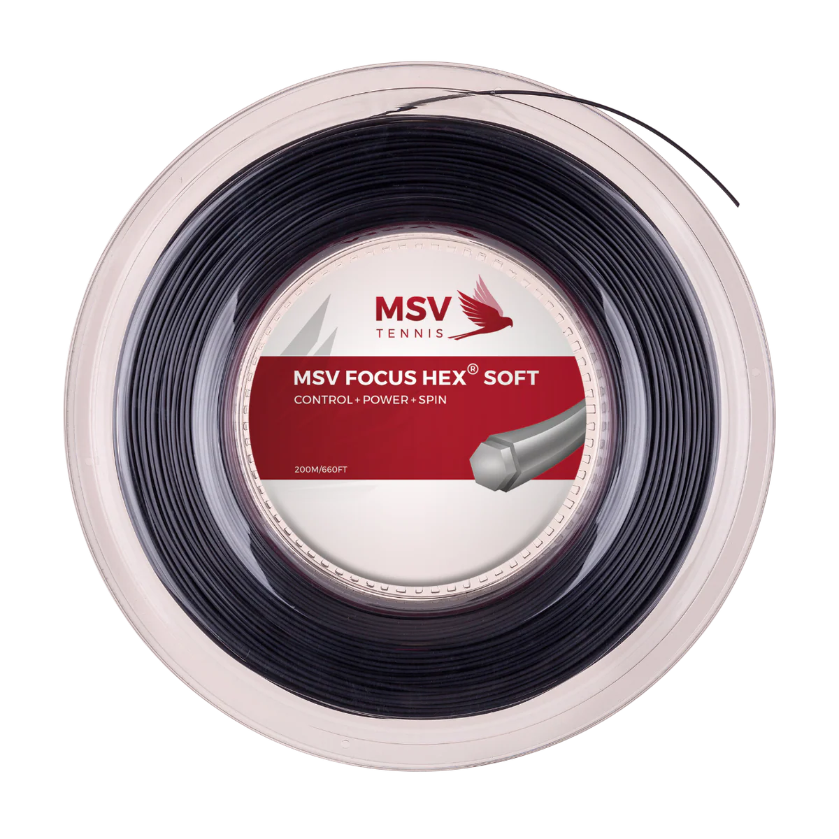 MSV Focus Hex Soft 1.30mm 200m Reel Black