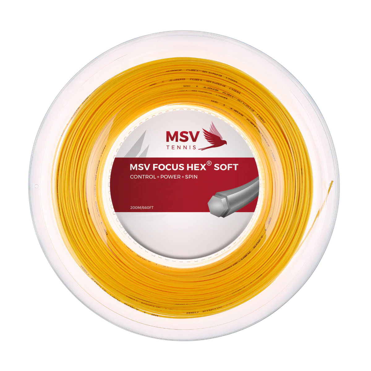 MSV Focus Hex Soft 1.20mm 200m Reel Yellow