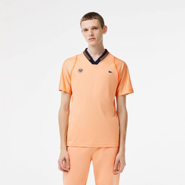 Polera Lacoste Roland Garros Orange/ Navy