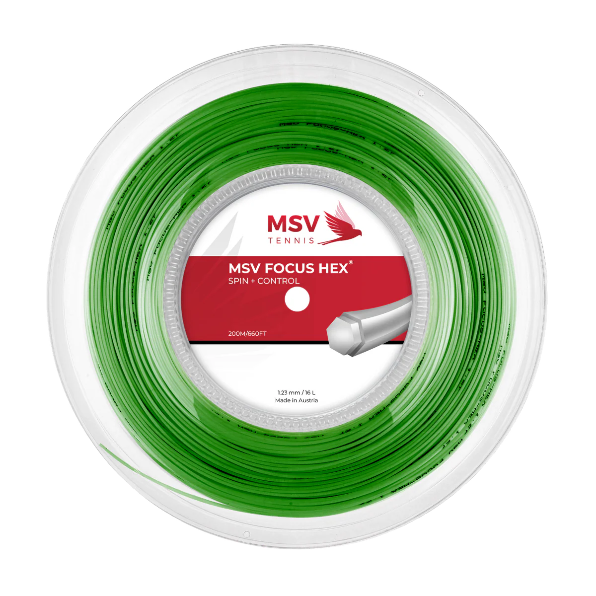 MSV Focus Hex 1.23mm 200m Reel Green