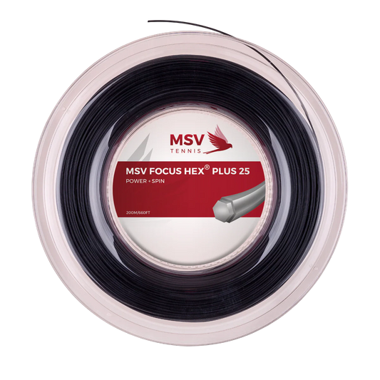 MSV Focus Hex Plus 25 1.25mm 200m Reel Black