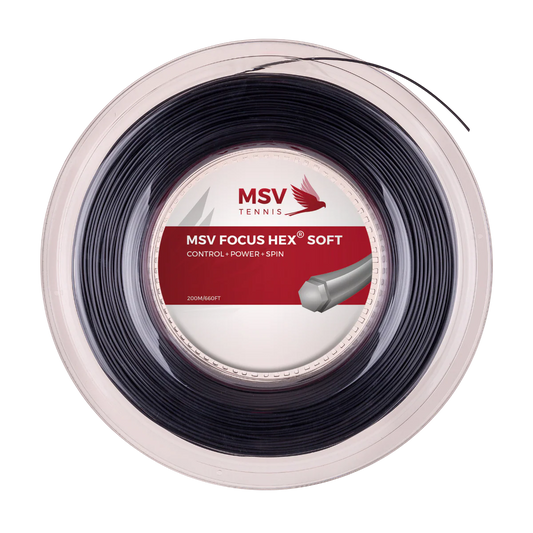 MSV Focus Hex Soft 1.30mm 200m Reel Black