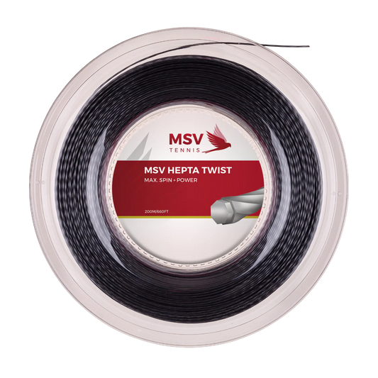 MSV Hepta Twist 1.25mm 200m Reel Anthracrite